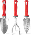 Garden Weasel 3Piece Hand Tool Set Trowel Transplanter Cultivator Gardening | Heavy duty steel combo set for digging, planting & weeding. Includes trowel, transplanter & hand cultivator for garden care