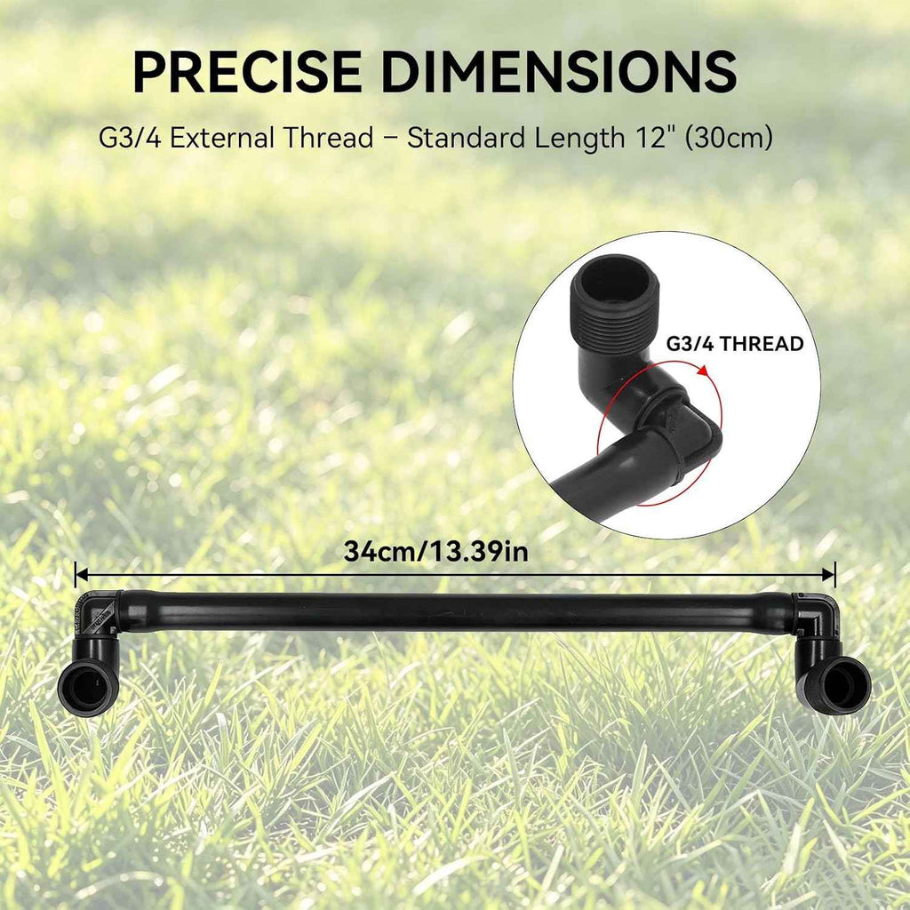 Irrigation Flexible Swing Pipe, 5PCS G3/4 Thread Pipe Joint Rotatable Irrigation Swing Joints Automatic Swing Sprinkler Irrigation Accessories for Garden Sprinkler System