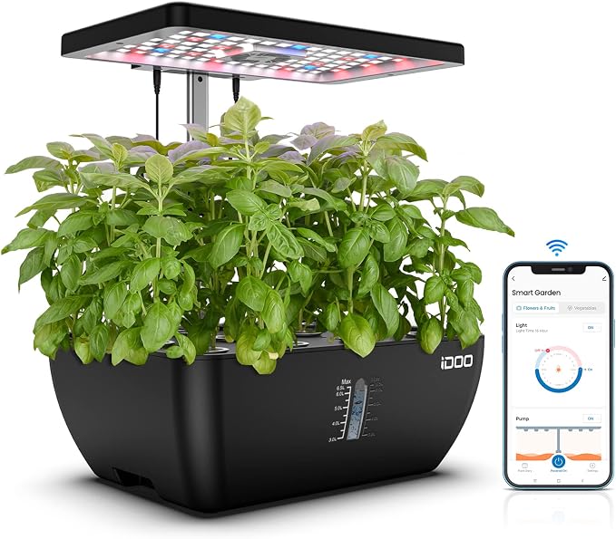 iDOO Hydroponics Growing System Kit 12Pods WiFi, Christmas Gifts by idoo