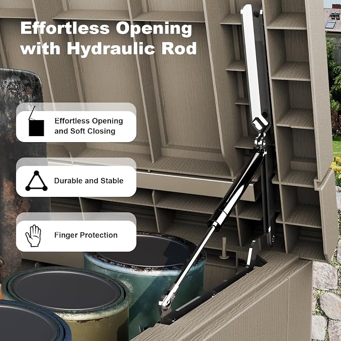 ROJIK Outdoor Storage Housing Deck Box - Image 3