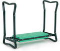Backyard Expressions Garden Kneeler & Seat – 2-in-1 Garden Stool and Kneeler, Foldable Gardening Bench with Cushioned Pad for Weeding, Planting & Yard Work
