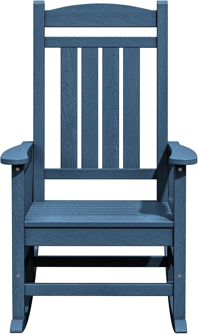 KINGYES HDPE Rocking Chairs Outdoor, Patio Rocking Chairs - Image 10