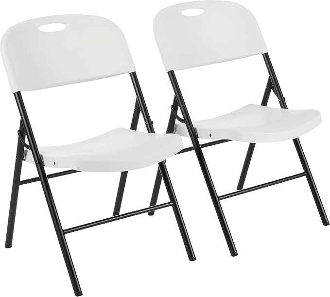 Amazon Basics Portable Folding Plastic Chair