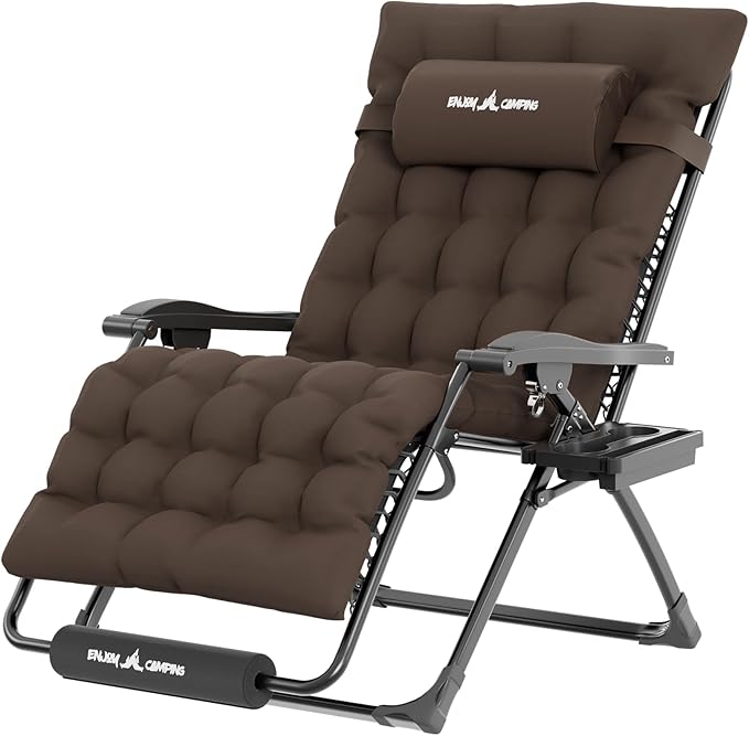 UDPATIO Oversized Zero Gravity Chair, 33In XXL Patio Reclining Chair by UDPATIO