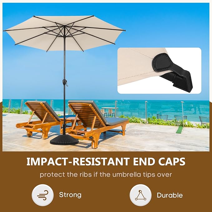 Abba Patio 11FT Lyon Outdoor Patio Umbrella Outdoor Table Umbrella - Image 4