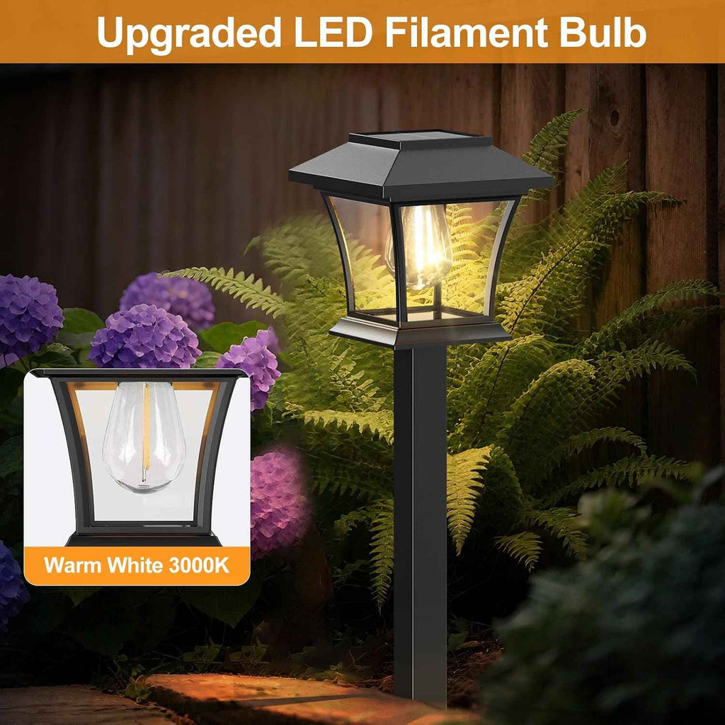 Sparkblaze 16 Pack Solar Pathway Lights Outdoor, Warm White | Ideal for Walkways, Gardens, Lawns, Driveways & Landscape Lighting, Automatic Dusk-to-Dawn Lighting