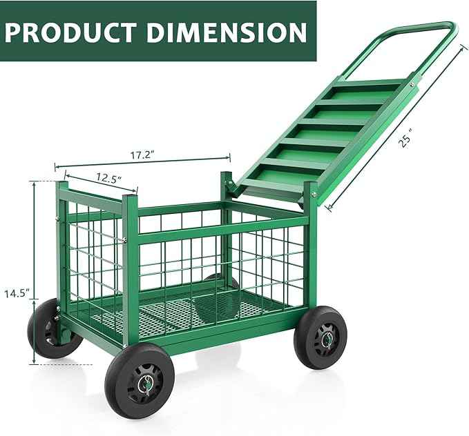FLINTER Rolling Garden Work Seat