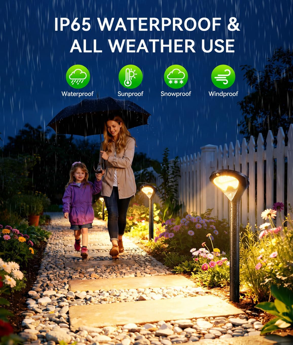 ELECLINK Solar Pathway Lights Outdoor with Motion Sensor, 6 Pack Security Solar Garden Lights, 400LM Bright LEDs, Larger Glass Panel, 3 Modes Waterproof Path Lights for Yard Patio Walkway Driveway