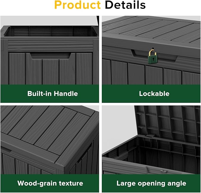 ROJIK Outdoor Storage Housing Deck Box - Image 4