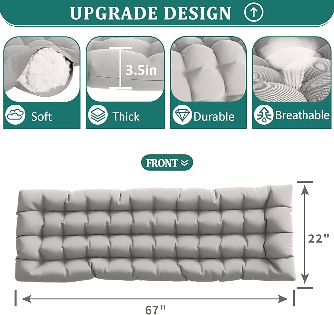 UDPATIO Oversized Zero Gravity Chair 33In XXL Patio Reclining Chair - Image 5
