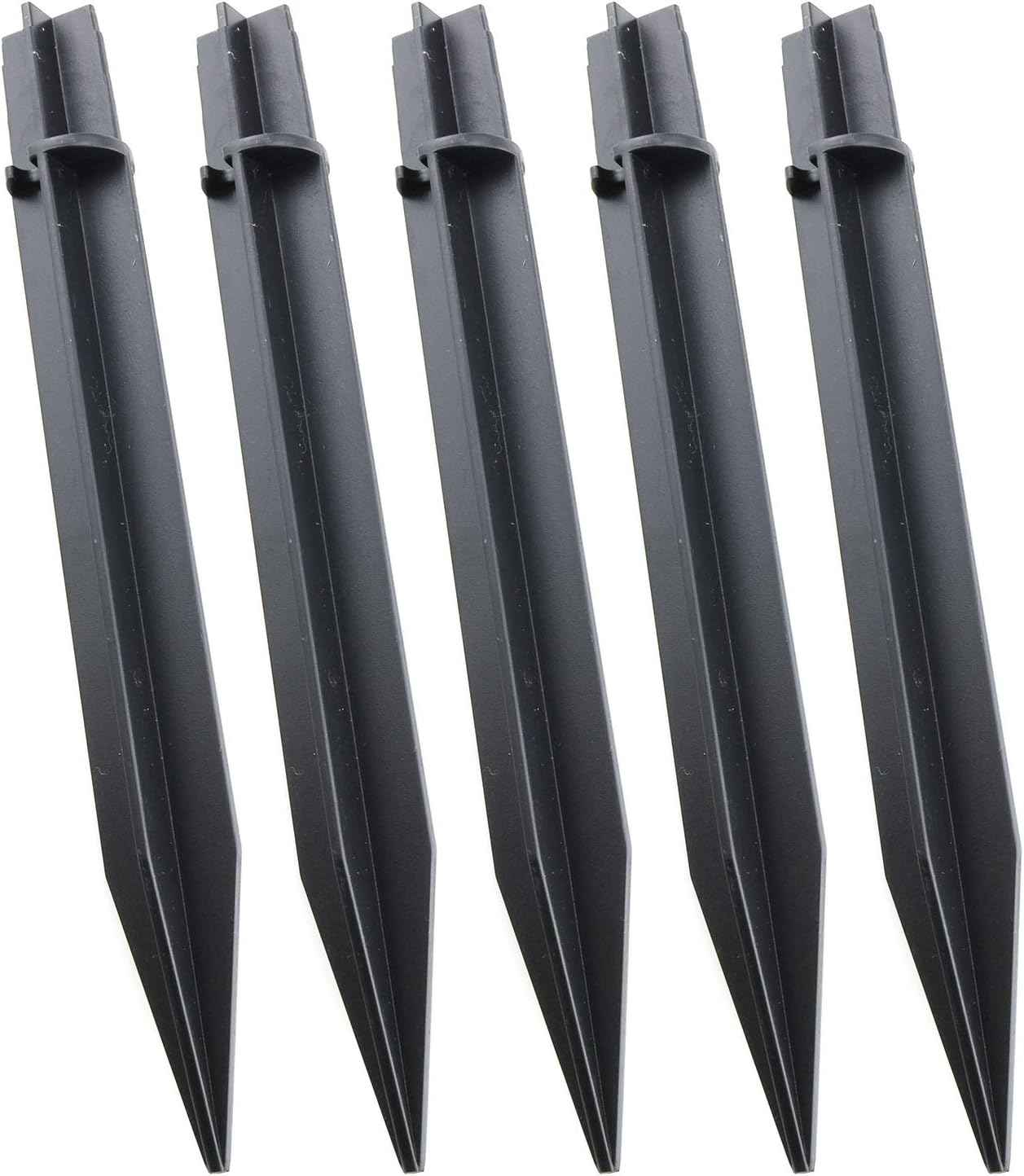 E-outstanding 5Pcs Ground Spikes Stakes Solar Lights Spikes Replacement Ground Stakes Plastic Outdoor Lighting Parts Accessories for Garden Lights