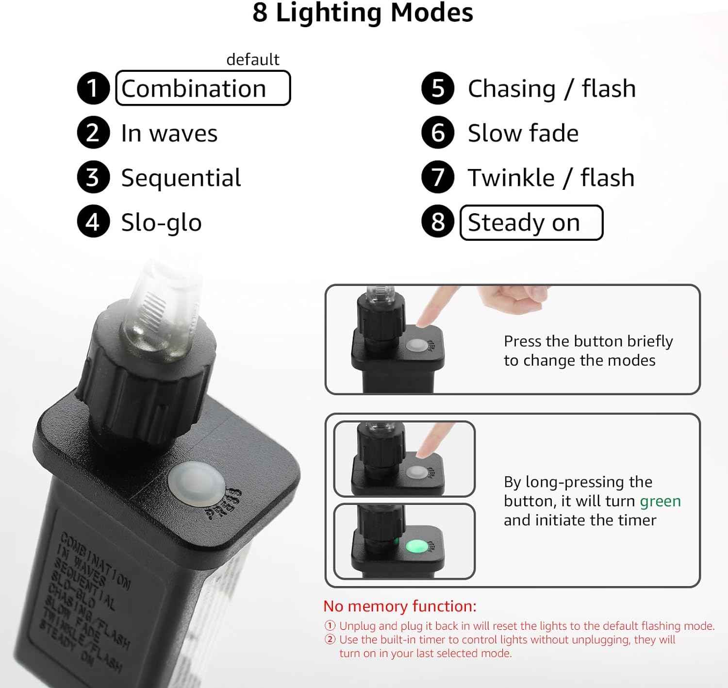 Lighting EVER 33ft Thin Rope Lights Outdoor Waterproof, 6000K Cool White | 1/4" Pencil-Thin Clear Tube, 100 LED Copper Wire Lights, Plug-in Outdoor Decor for Railing Fence Balcony, Not Connectable
