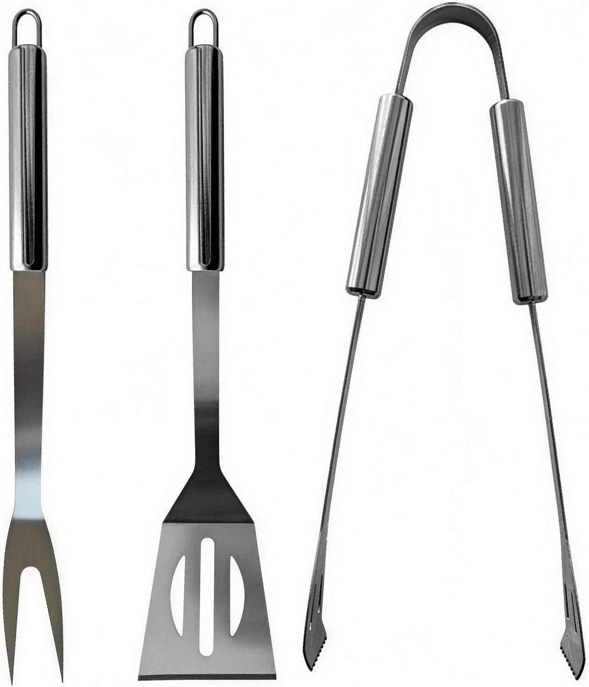 BBQ Grilling Tools Set - Stainless Steel Grilling Accessories with Free Portable Bag. (3PCS)