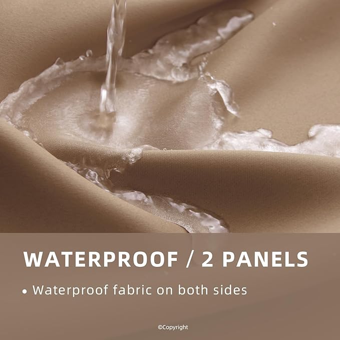 Waterproof Outdoor Curtain W105 x L95 - Image 2