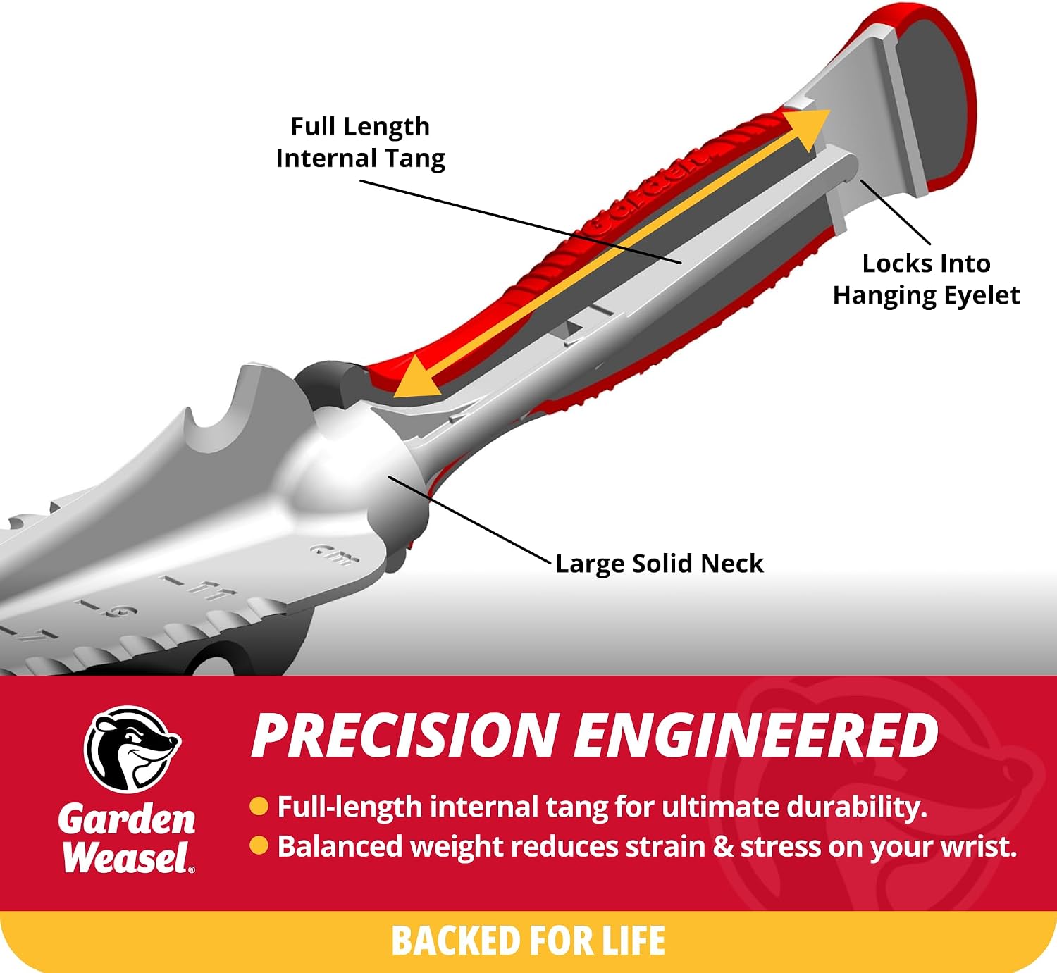 Garden Weasel 3Piece Hand Tool Set Trowel Transplanter Cultivator Gardening | Heavy duty steel combo set for digging, planting & weeding. Includes trowel, transplanter & hand cultivator for garden care