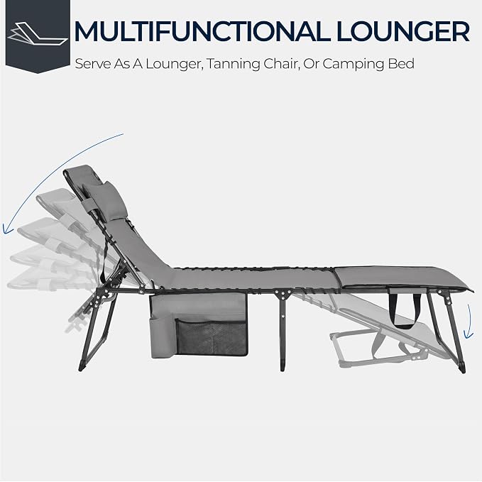 Yaheetech 22.4" Tanning Chair - Image 5