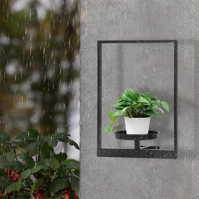 Wall Plant Holder Window Plant Shelves Set of 2, Wall Planters - Image 9