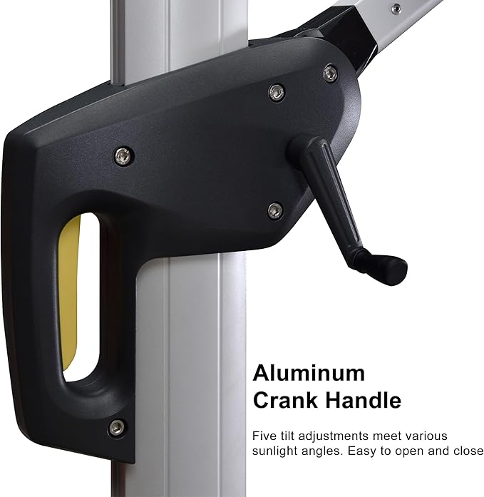 PURPLE LEAF 9' X 12' Patio Umbrella Outdoor Rectangle Umbrella Large Cantilever - Image 6