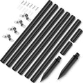 14 Pcs Steel Pole Extension Kit with Stakes & Connectors - 47" Height Adjustable - Compatible with Outdoor Landscape Lighting