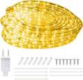 20ft Warm White Rope Lights 110V 3000K 144LEDs for in/Outdoor Light | rope lights for outside, LED Outdoor Waterproof Warm White, Connectable and Flexible Tube Lights for Deck Garden Pool Patio
