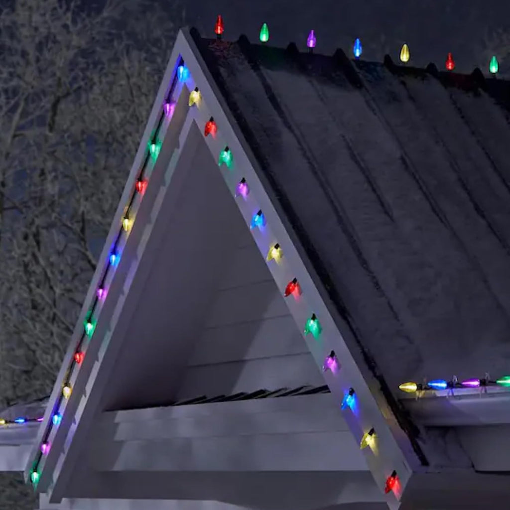 TW SHINE C9 Christmas Lights, 100 LED 66 FT Christmas String Lights Outdoor with 8 Modes Timer Waterproof Connectable for Indoor Yard Xmas Tree House Decorations (Multi-Color)