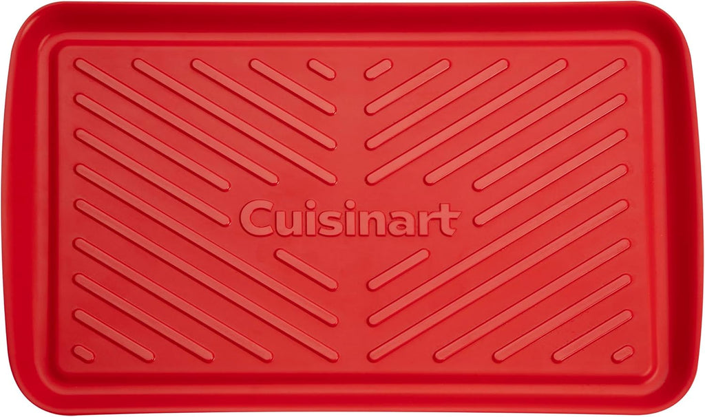 Cuisinart Grilling Prep and Serving Tray, Dishwasher-Safe, 2-Pc Nesting Set | 17-in x 10.5-in food tray set for prepping and serving, shatter-resistant melamine design fits 6 burgers, CPK-200