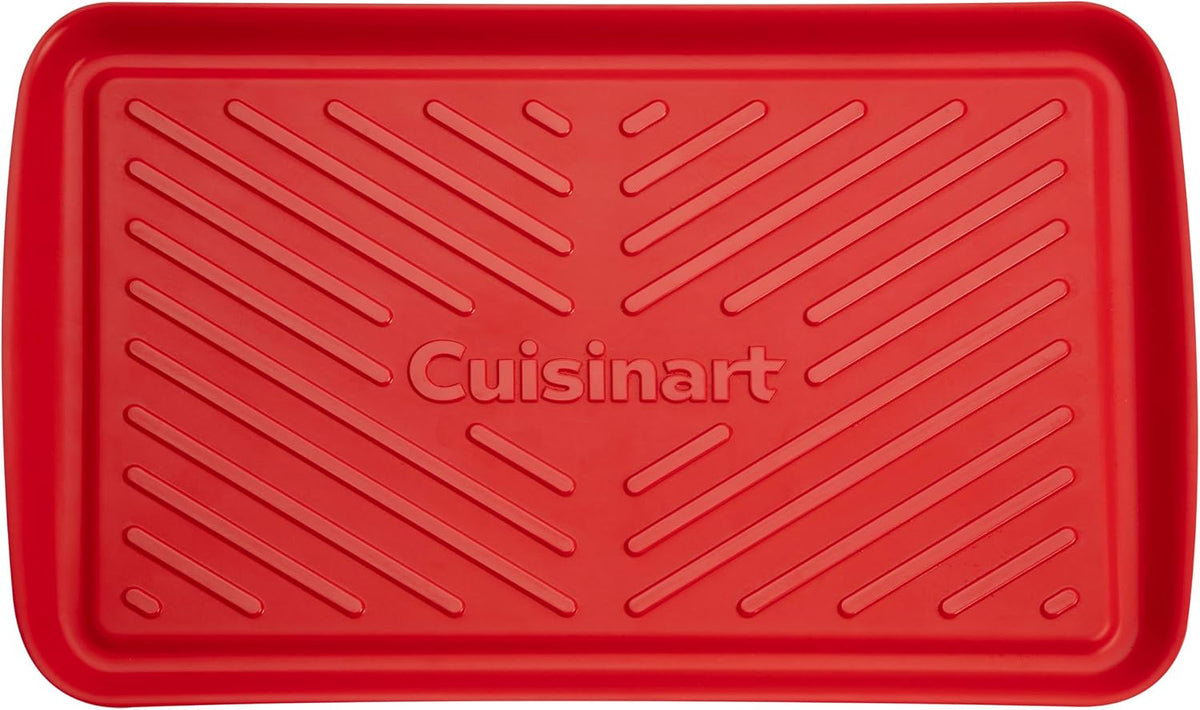 Cuisinart Grilling Prep and Serving Tray, Dishwasher-Safe, 2-Pc Nesting Set | 17-in x 10.5-in food tray set for prepping and serving, shatter-resistant melamine design fits 6 burgers, CPK-200