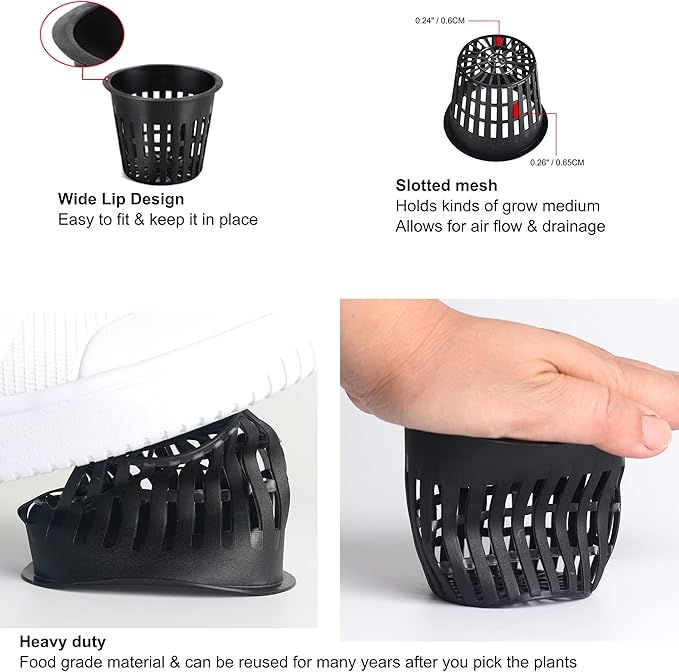 ORIMERC 4 inch 15 Pack Net Cups Pots, - Image 3