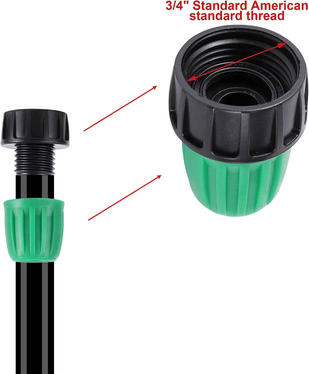 4 Pcs US Standard 3/4" to 1/2" Faucet Irrigation Hose Adapter | 3/4 Inch to1/2 Inch Drip Irrigation Tube Hose Connector, 3/4" to1/2" Irrigation Tubing Faucet Adapter