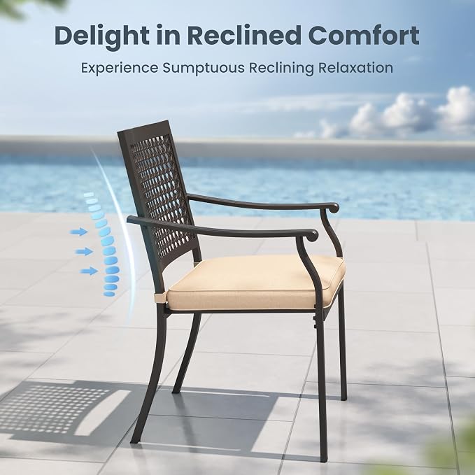 PHI VILLA 9 Pieces Outdoor Dining Set - Image 5