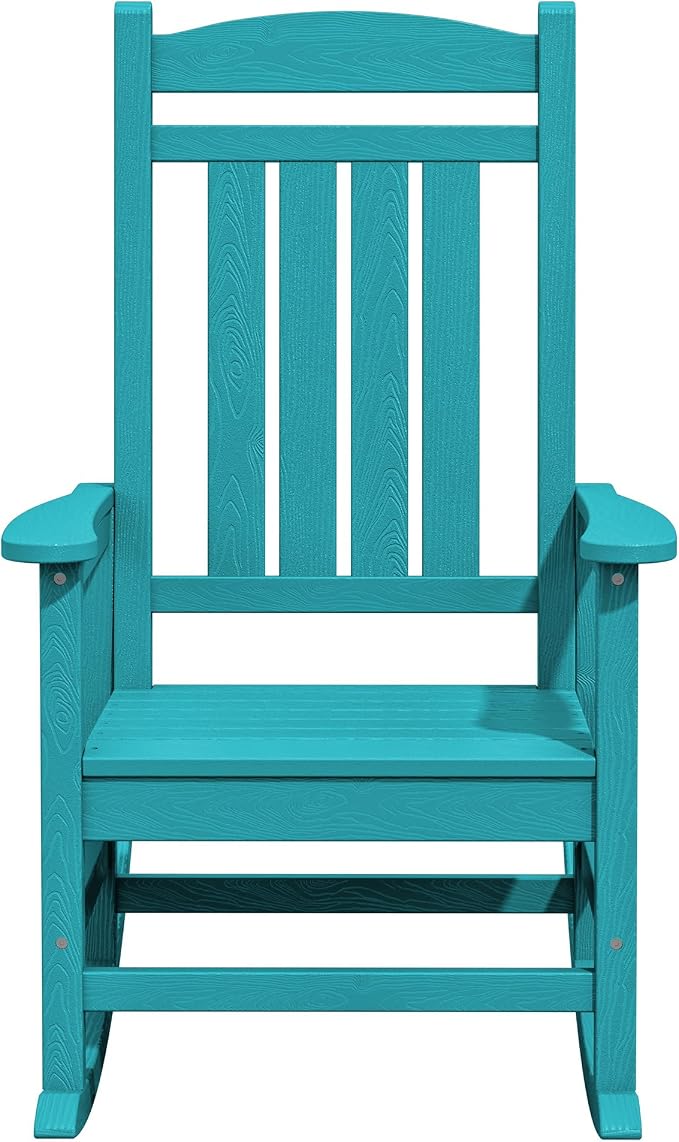 KINGYES HDPE Rocking Chairs Outdoor, Patio Rocking Chairs - Image 10