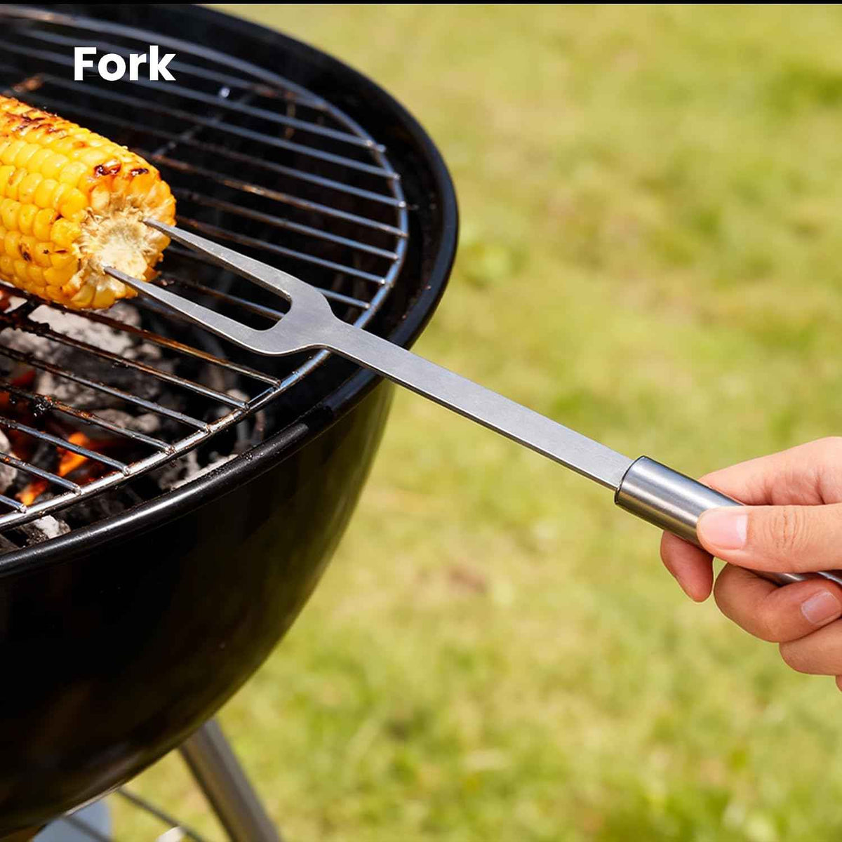 Grilling Accessories Tool Kit 4-Piece, Stainless Steel Barbeque Grilling Tools Set for Men with Carry Bag for Outdoor Grilling BBQ Tools Kit