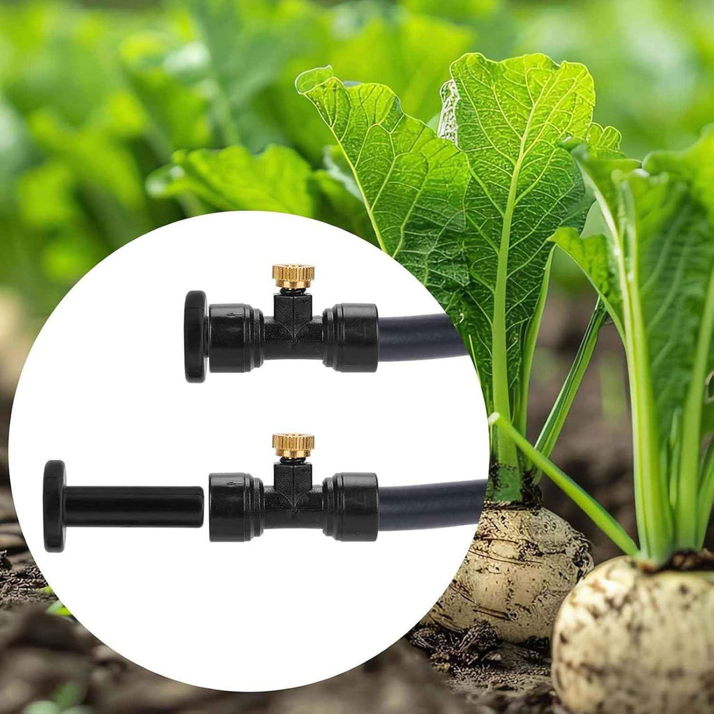 100pcs Garden Watering Sprinkler Nozzles Heavy Type Rubber Irrigation Connector Fittings with Quickly Connects Flexible Garden Watering Accessories
