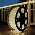 100Ft Warm White LED Rope Lights, 110v Waterproof Indoor/Outdoor String Lights, Cuttable, 1080 LEDs Rope Lights for Outside, Garden, Patio, Deck, Halloween and Christmas Decorations