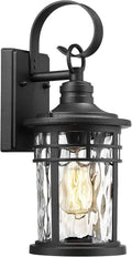 Darkaway Outdoor Wall Lights,Exterior Lighting Fixtures Wall Mount Porch Lights Waterproof Outdoor Sconce with Water Ripple Glass for House Patio Hallway Garage