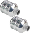 Hourleey 2 Pack Bubbler Sprinkler Heads, Aluminum Diffuser Flood Nozzle for Delicate Watering, Gentle Garden Metal Watering Soaker Sprinkler for Plants Garden Lawn Yard