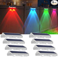 8 Pack Solar Fence Lights Outdoor by LIANGLOME