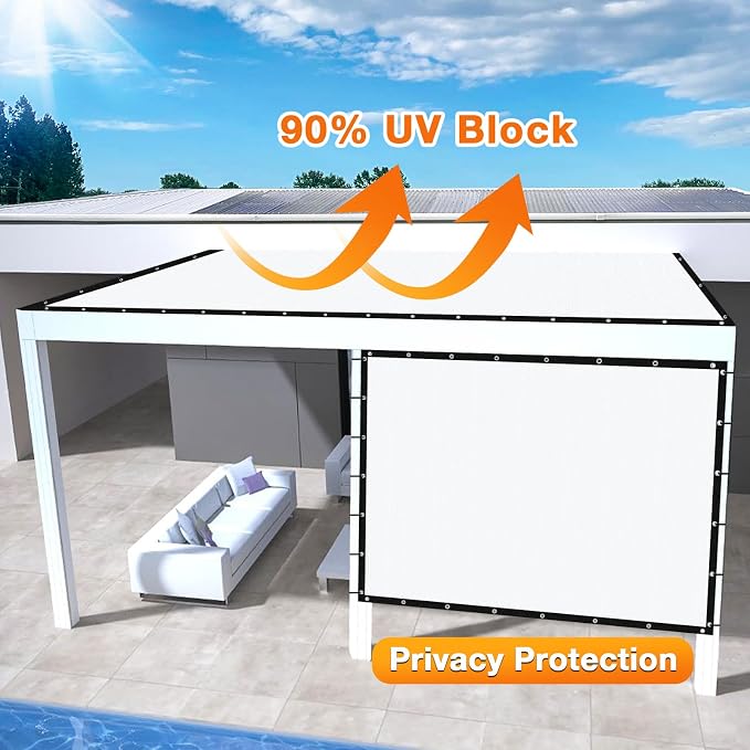 Artpuch Outdoor Pergola Shade Cover 8' X 15' Sun Shade Cloth - Image 3