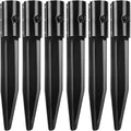 CYEAH 6 Pack Metal Stakes Solar Lights Replacement Spike, 10 in Steel Torch Stand Stakes for Tiki Torches, Freestanding Poles and Solar Lights, Outdoor Light Stakes Garden Stakes for Lights