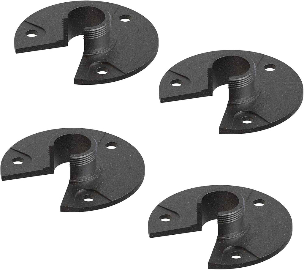 VENUS MANUFACTURING 4pcs Metal Mounting Bracket Landscape Lighting, 3/4 -14NPSM (0.77” Thread Diameters) Tree & Deck & Wall Mount Adaptor Outdoor Light Plate Fits Malibu Low Voltage Lights