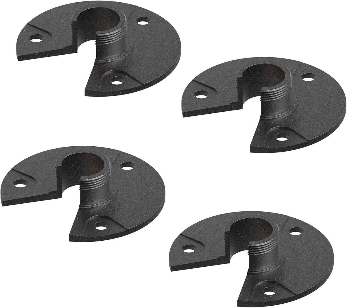 VENUS MANUFACTURING 4pcs Metal Mounting Bracket Landscape Lighting, 3/4 -14NPSM (0.77” Thread Diameters) Tree & Deck & Wall Mount Adaptor Outdoor Light Plate Fits Malibu Low Voltage Lights