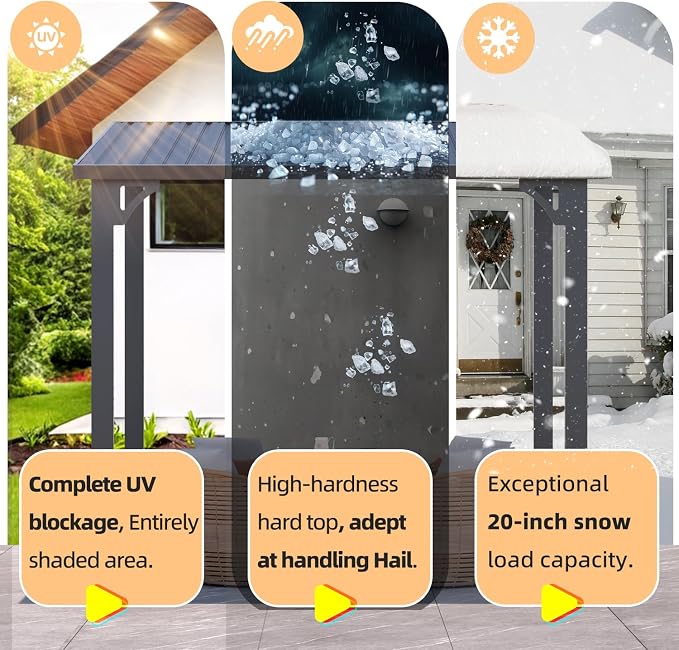 AECOJOY 14' x 8' Outdoor Hardtop Metal Gazebo - Image 4