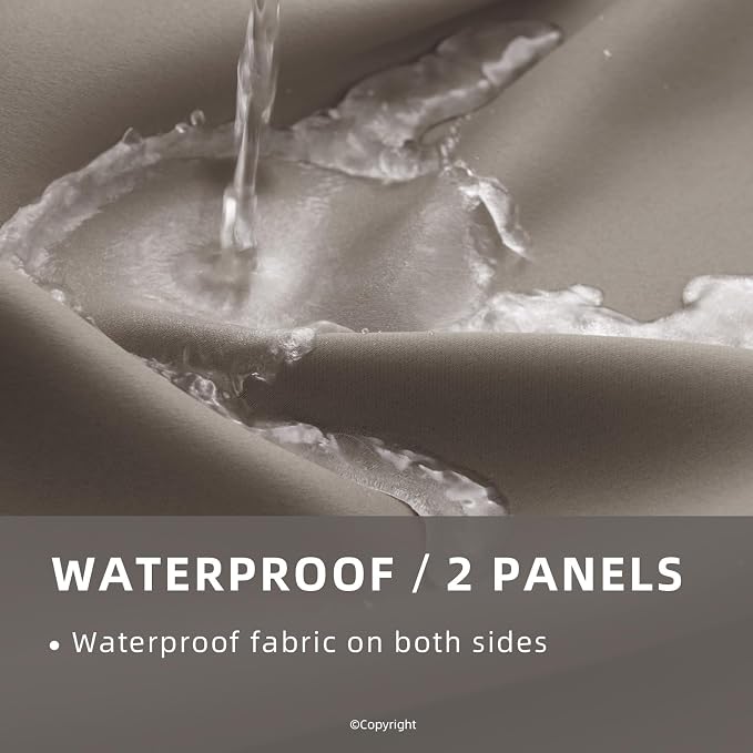 Waterproof Outdoor Curtain W105 x L95 - Image 2