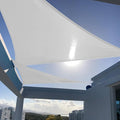 SUNNY GUARD Sun Shade Sail 10'x10'x10' Triangle Silver Grey UV Block Sunshade by SUNNYGUARD