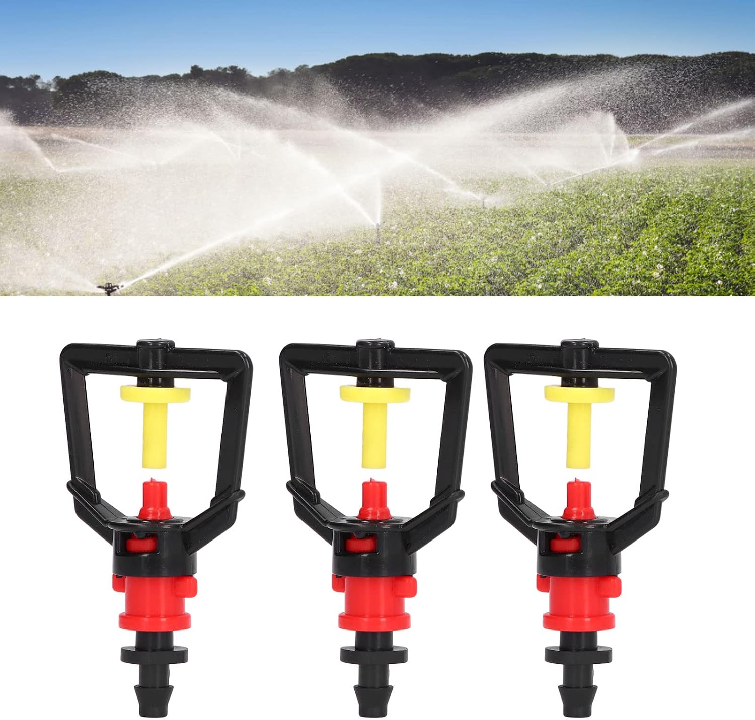 30 Sets Irrigation Sprinkler Water Saving Plastic Nozzle Connector Kit Garden Lawn Accessories