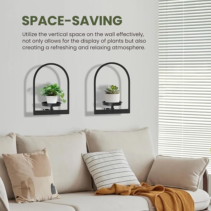 Wall Planters for Indoor Plants Set of 2, Hanging Planter for Indoor Plant - Image 5