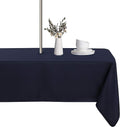 LUSHVIDA navy outdoor tablecloth with umbrella hole