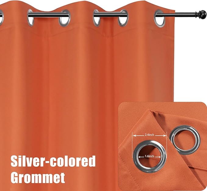 BONZER Outdoor Curtains for Patio Waterproof Thick Privacy Grommet Light - Image 2