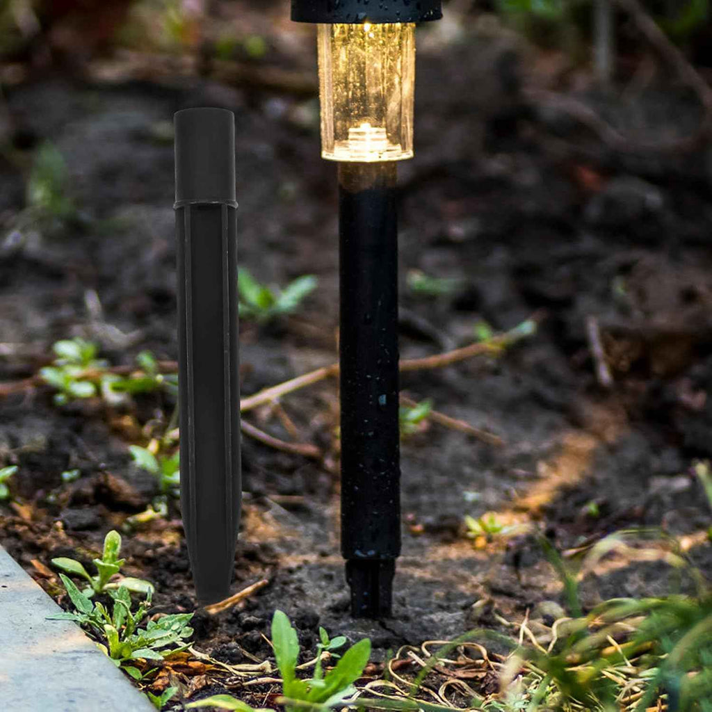 10pcs Plastic Ground Spikes, Solar Torch Lights, Stake Spikes Plug Replacement for Garden Lawn Light, Suitable for 0.63 Inch Diameter