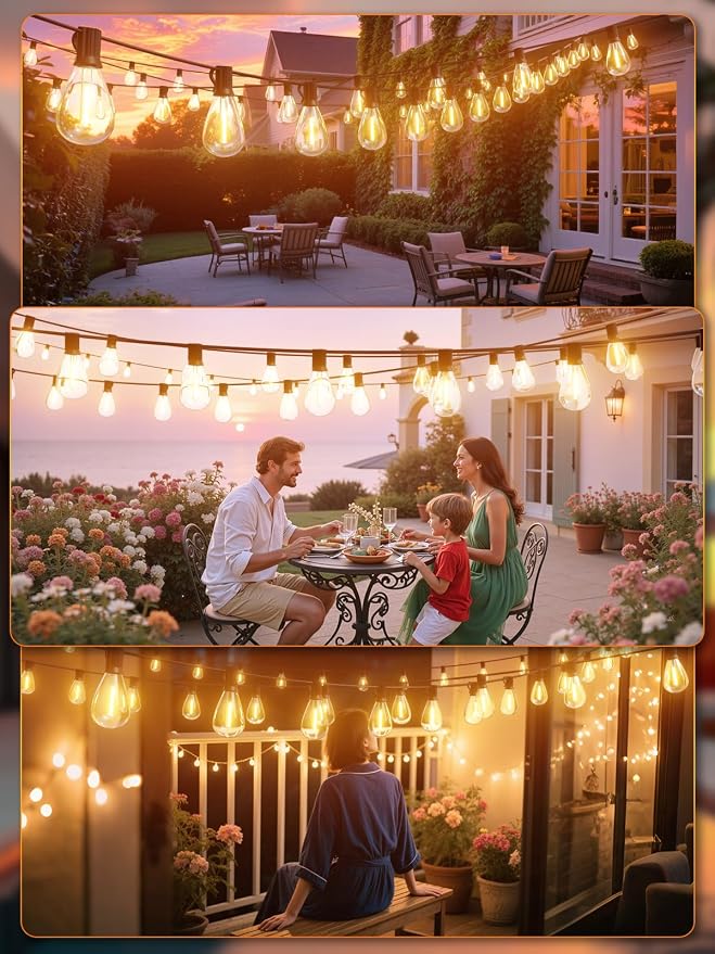 luckystyle 150FT LED Outdoor String Lights - Image 7